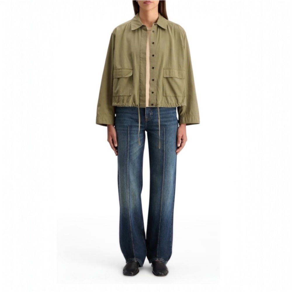 Scotch & Soda Washed Shirt Jacket NWT Small Olive
